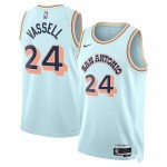 Maillot NBA San Antonio Spurs Devin Vassell Nike 2024-25 City Edition Bleu Swingman - Homme
